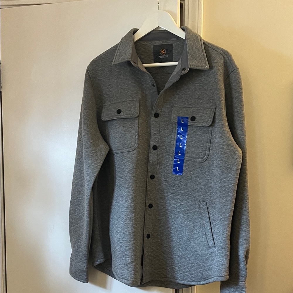 Men's Classic Gray Shirt Jacket